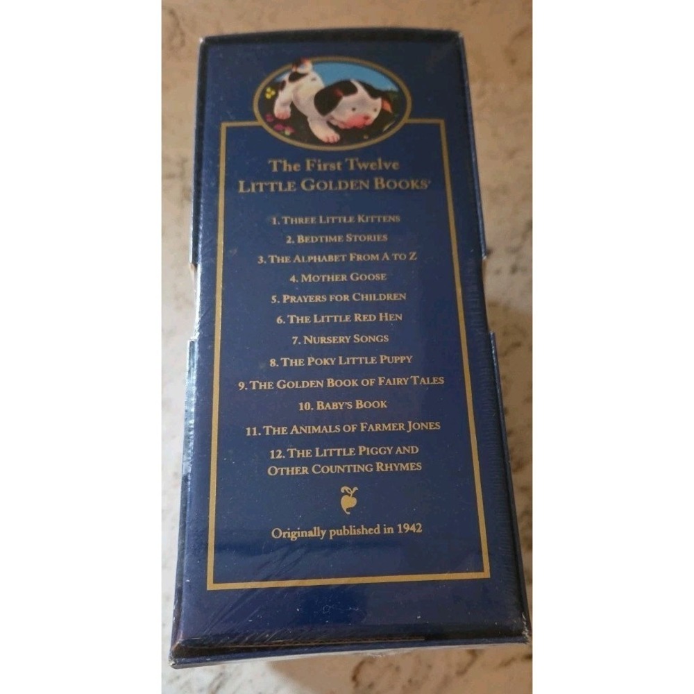 RARE First Twelve Little Golden Books Collectors Edition 12 VG Box Set c2000 New
